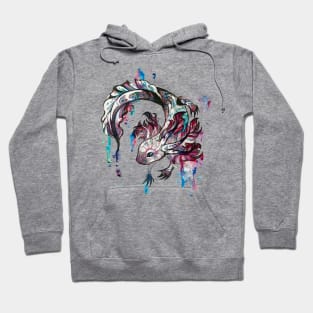 Watercolor Axolotl Hoodie